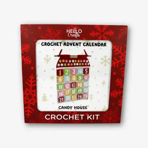 Knitty Critters - Advent Calendar Crochet Kit - Candy House