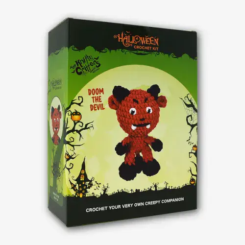Knitty Critters - Halloween Amigurumi Crochet Kit - Devil