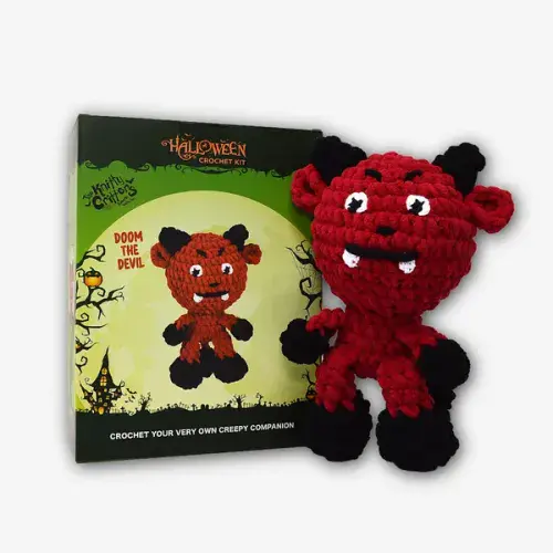 Knitty Critters - Halloween Amigurumi Crochet Kit - Devil