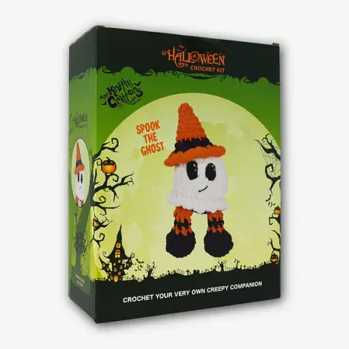 Knitty Critters - Halloween Amigurumi Crochet Kit - Ghost