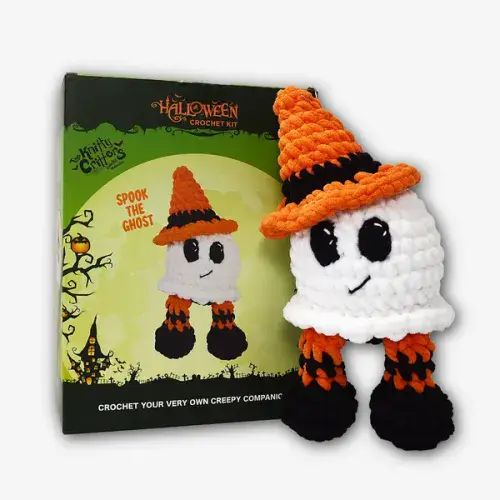 Knitty Critters - Halloween Amigurumi Crochet Kit - Ghost
