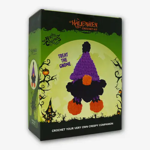 Knitty Critters - Halloween Amigurumi Crochet Kit - Treat the Gnome