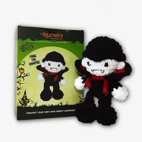 Knitty Critters - Halloween Amigurumi Crochet Kit - Vampire