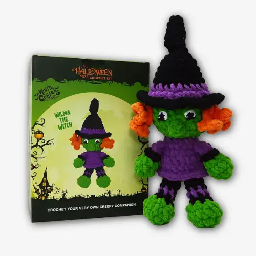 Knitty Critters - Halloween Amigurumi Crochet Kit - Witch