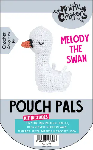 Knitty Critters - Pouch Pals - Melody the Swan