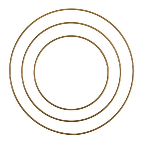 Macrame Rings - Gold 15, 20 and 25cm