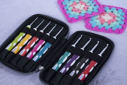 Milward Soft Grip Crochet Hook Set in Zip Case (Pack of 9)