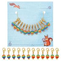 NBEADS Rainbow Ball Stich Markers - Set of 12 (W8.2A)