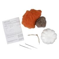 Needle Felting Kit Pumpkin