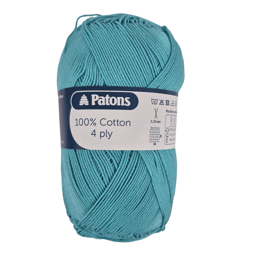 Patons 100% Cotton 4ply - 100g - 17 Shades