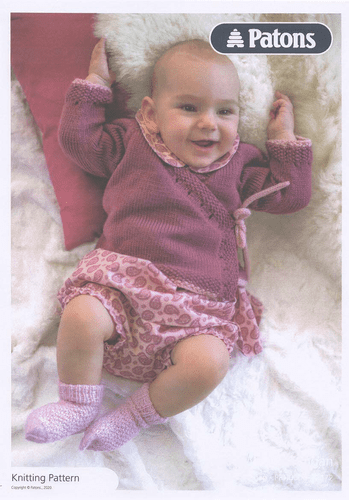Patons Wrap Cardigan Knitting Pattern in 4ply (5372)