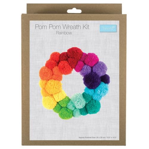 Rainbow Pom Pom Wreath Kit
