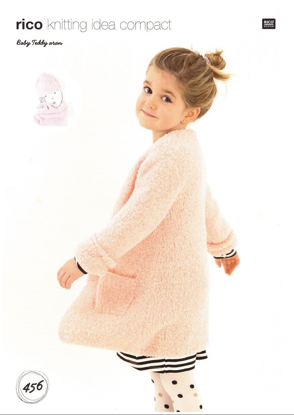 Rico Babies/Childrens Coat Loop and Hat Knitting Pattern