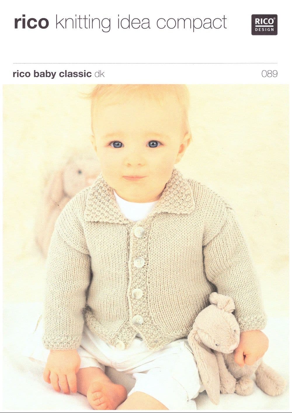 Rico Babies/Childrens Jackets Knitting Pattern in Rico Baby Classic DK 089