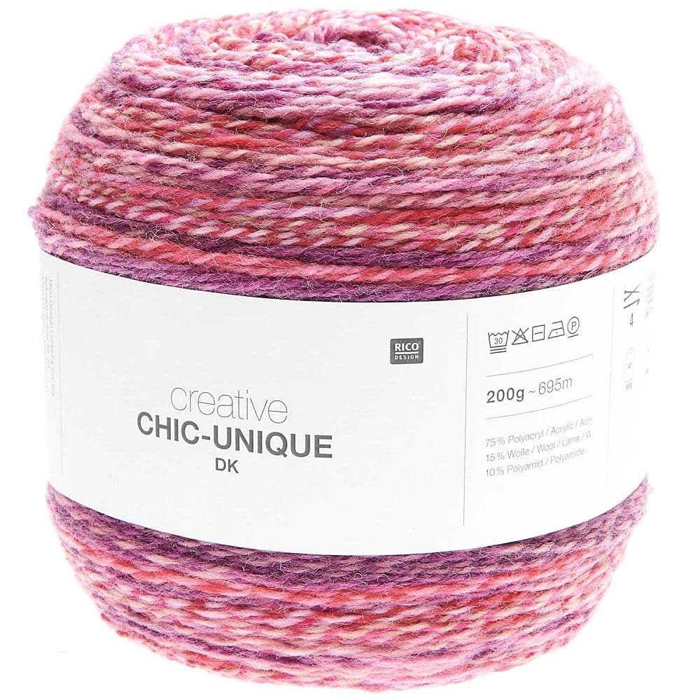 Rico Design 200 g Creative Chique - Lana unica per maglia e Rico Design 200 g Creative Chique - Lana unica per maglia e