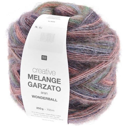 Rico Creative Melange Garzato Wonderball Aran - 200g - 8 Shades
