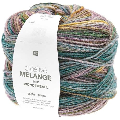 Rico Creative Melange Wonderball Aran - 200g - 14 Shades