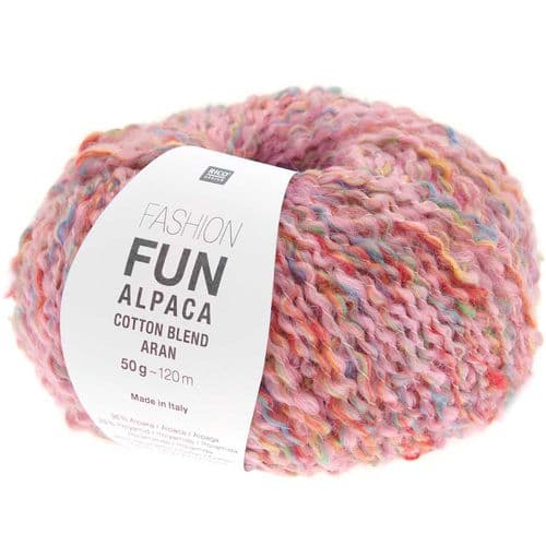 Rico Fashion Fun Alpaca Cotton Blend Aran - 50g - All Shades