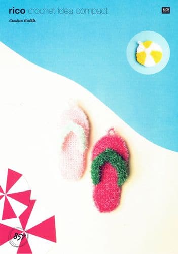 Rico Flip Flops & Beach Ball Crochet Pattern in Creative Bubble (857)