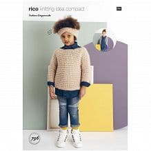 Rico Girls Sweater, Cardigan & Headband Knitting Pattern in Fashion Daiyamondo (796)