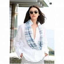 Rico Ladies Loop Scarf Knitting Pattern in Creative Melange Lace (728)
