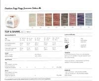 Rico Ladies Shawl / Top Knitting Pattern in Lazy Hazy Summer Cotton DK (1013)