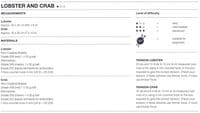 Rico Lobster & Crab Toy Crochet Pattern in Creative Bubble (852)