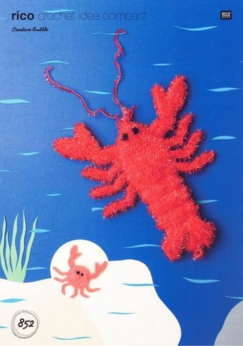 Rico Lobster & Crab Toy Crochet Pattern in Creative Bubble (852)