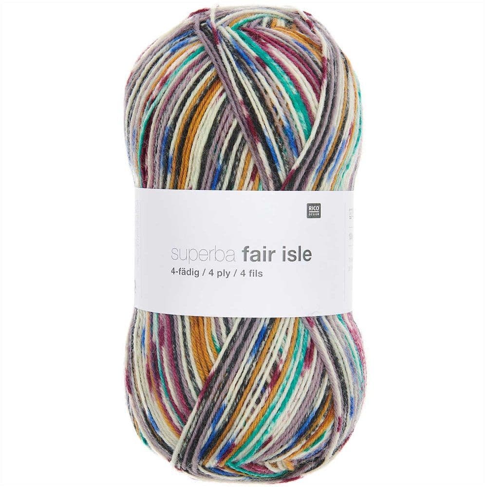 Rico Superba Fair Isle 4ply 100g 6 Shades rico-superba-fair-isle-4ply-100g-6-shades