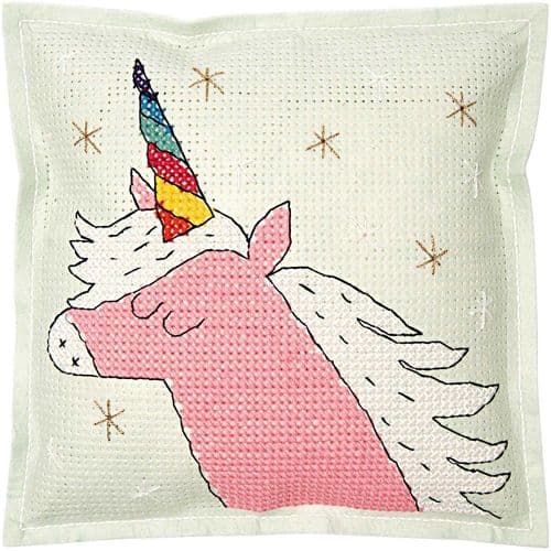 Rico Unicorn Felt Cushion Cross Stitch Kit