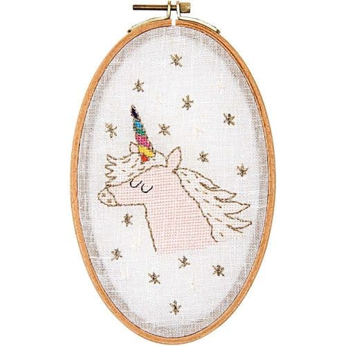 Rico Unicorn Picture Cross Stitch/Embroidery Kit
