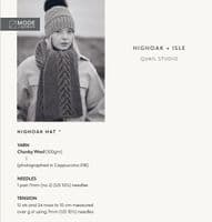 Rowan Ladies Highoak + Isle Scarf and Hat Knitting Booklet in Chunky Wool (MIP21)