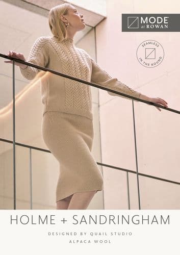 Rowan Ladies Holme + Sandringham Sweater & Skirt Knitting Booklet in Alpaca Wool (MIP14)