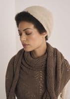 Rowan Ladies Pier + Metton  Shawl & Hat Knitting Booklet in Alpaca Haze (MIP9)