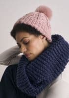Rowan Ladies Thorpeness + Lowestoft Scarf and Hat Knitting Booklet in Chunky Wool (MIP24)