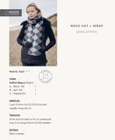 Rowan Ladies Wave Hat + Wrap Hat & Scarf Knitting Booklet in Softest Alpaca (MIP38)