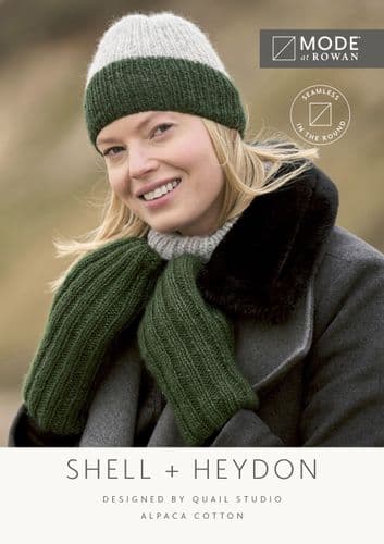 Rowan Mode Shell + Heydon Hat + Mittens Knitting Booklet in Alpaca Cotton (MIP6)