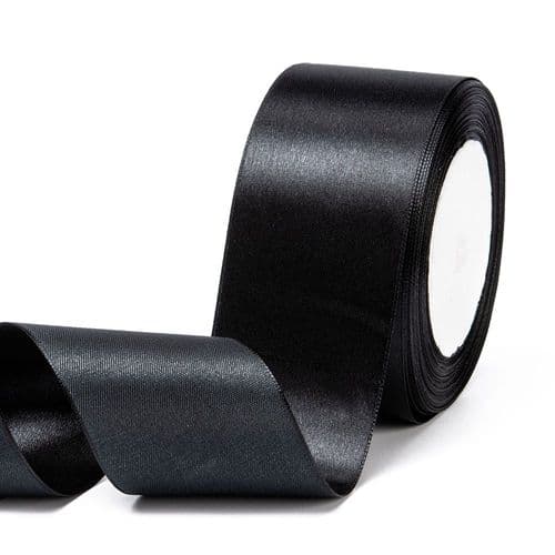 Satin Effect Ribbon (Polyester) 50mm Wide - Multiple Colours (Per Metre)