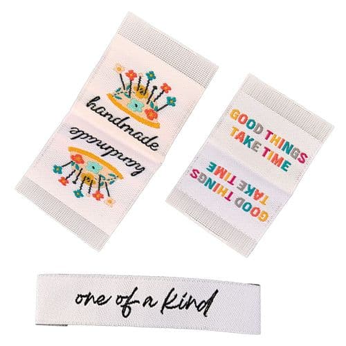 SewEasy Woven Sew-in Label - Pack of 6 (2 each of 3 Designs)