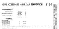 Sirdar Accessories Knitting Pattern in Temptation (8194)