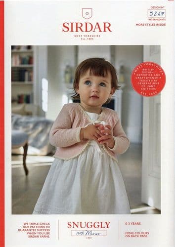 Sirdar Babies Bolero Knitting Pattern in 4ply (5267)