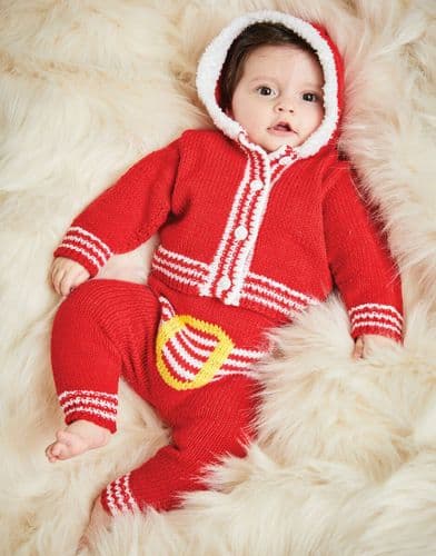 Sirdar Babies Christmas Santa Outfit Knitting Pattern in Snuggly DK - 5496 PDF DOWNLOAD