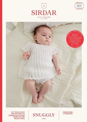 Sirdar Babies Tops & Pants Knitting Pattern in Snuggly 2ply - 5521 PDF DOWNLOAD