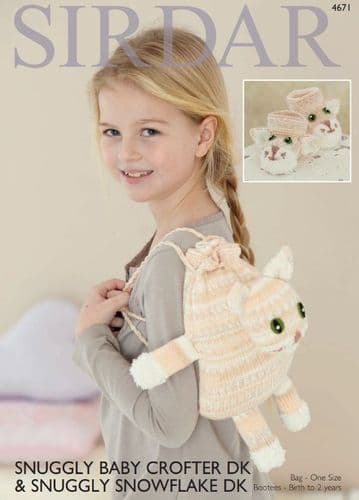 Sirdar Bag & Bootees Jackets Knitting Pattern in Baby Crofter DK - 4671 PDF DOWNLOAD