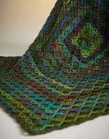 Sirdar Blanket Crochet Pattern in Jewelspun Aran - 10724