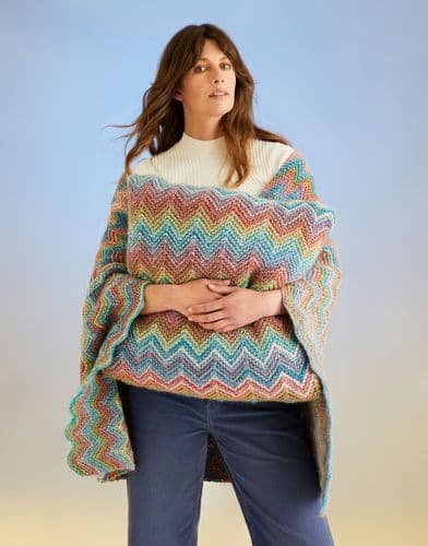 Sirdar Blanket & Cushion Knitting Pattern in Jewelspun Chunky - 10707