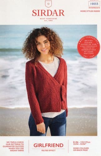 Sirdar Cardigan Wrap Knitting Pattern in Girlfriend (10055)