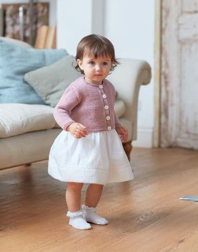Sirdar Cardigans Knitting Pattern in Snuggly 100% Cotton DK (5271)