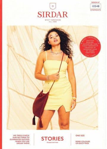 Sirdar Festival Bag Knitting Pattern in Stories DK - 10548 PDF DOWNLOAD
