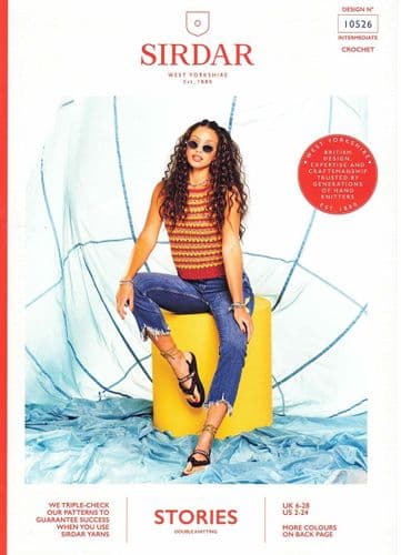 Sirdar Glamp Vest Crochet Pattern in Stories DK - 10526 PDF DOWNLOAD